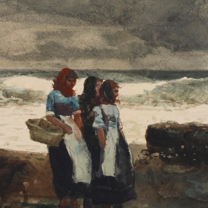 Sol Y Nubes Winslow Homer cuadro en lienzo