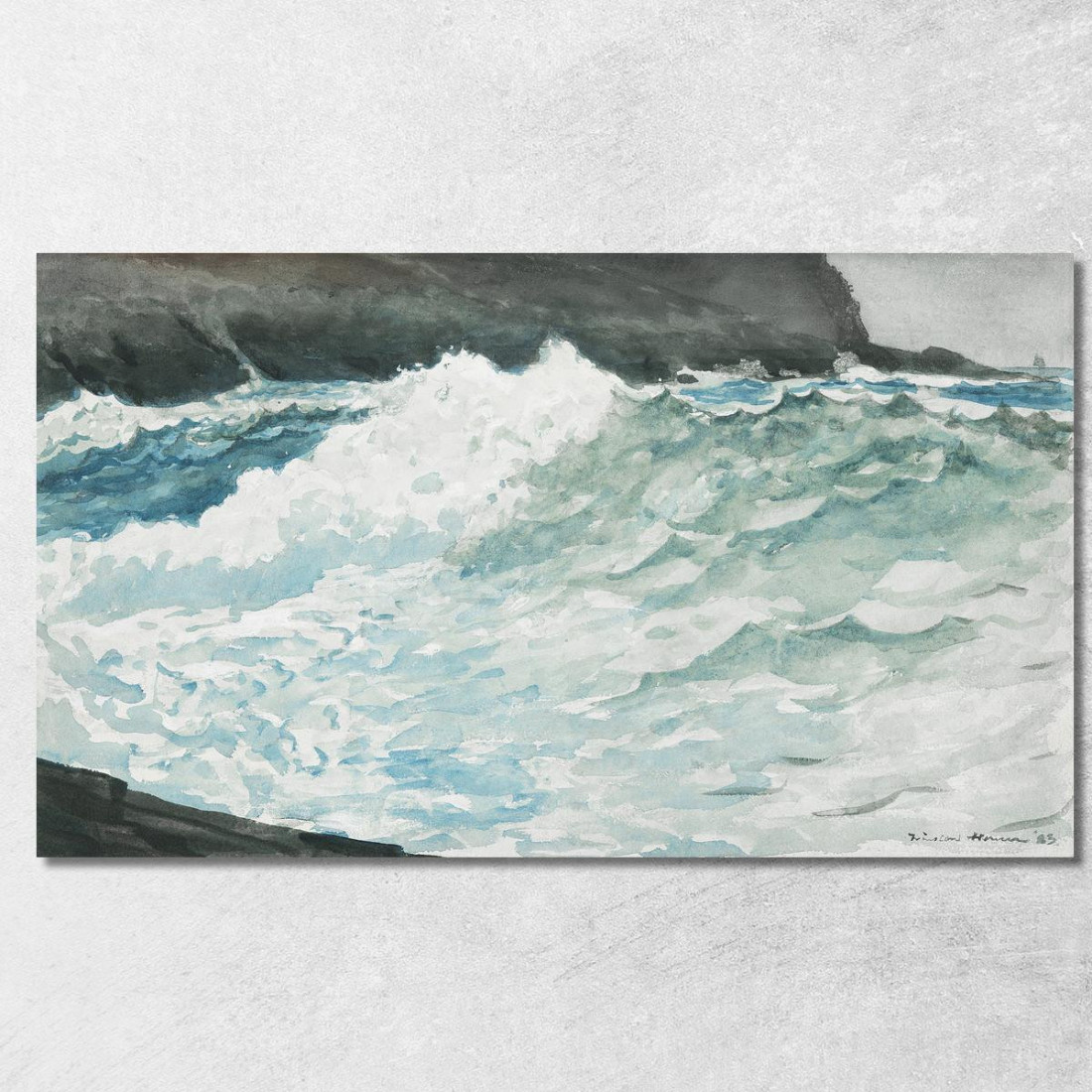 Collo Di Surf Prout Winslow Homer quadro stampato su tela Collo Di Surf Prout Winslow Homer quadro stampato su tela