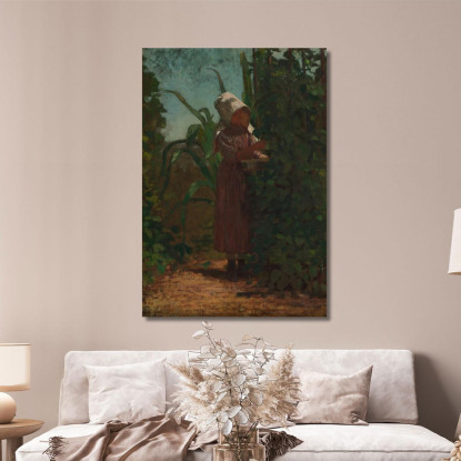 Il Raccoglitore Di Fagioli Winslow Homer quadro stampato su tela