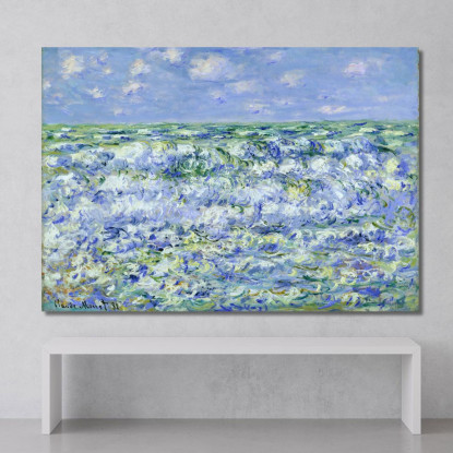 Onde Che Si Infrangono 1881 Claude Monet mnt114 quadro stampato su tela