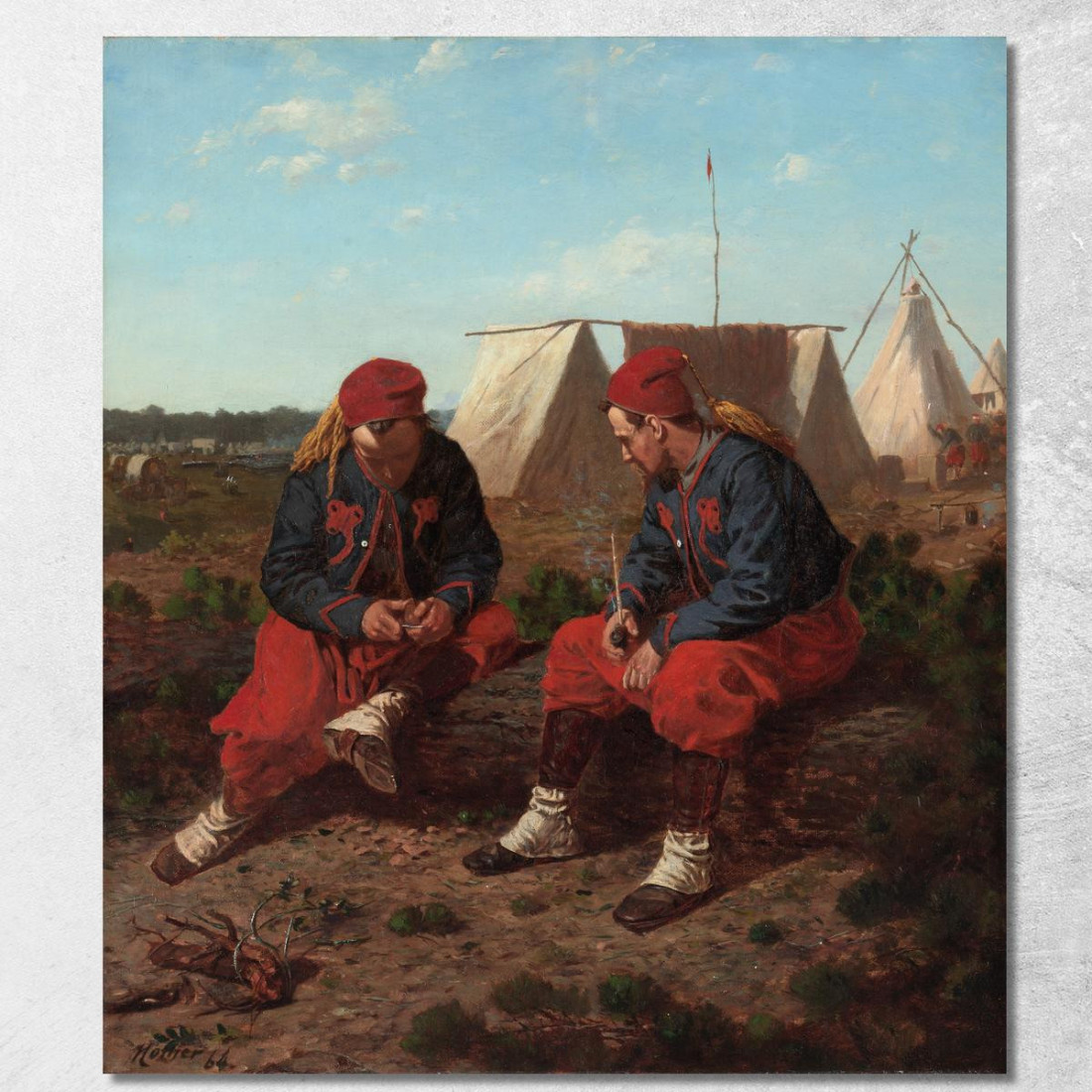 La Pipe Brierwood Winslow Homer tableau impression sur toile La Pipe Brierwood Winslow Homer tableau impression sur toile