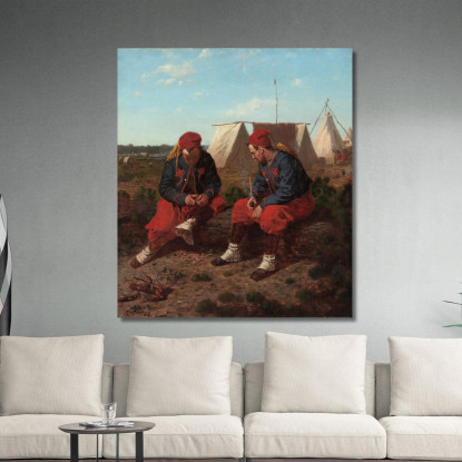 La Pipa In Radica Winslow Homer quadro stampato su tela