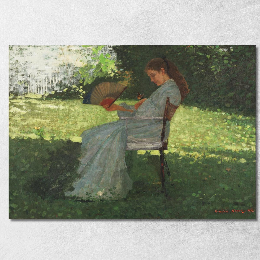 The Butterfly Winslow Homer canvas print