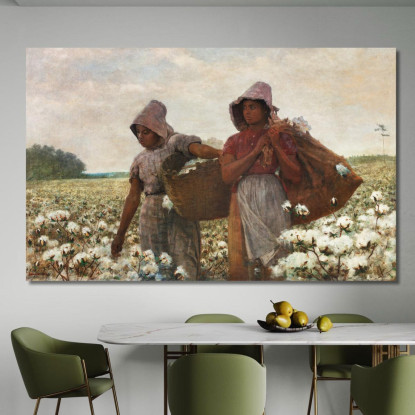 Los Recolectores De Algodón Winslow Homer cuadro en lienzo