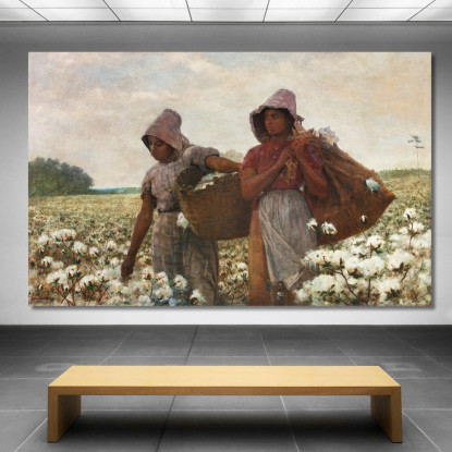 I Raccoglitori Di Cotone Winslow Homer quadro stampato su tela