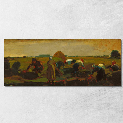 Les Glaneurs Winslow Homer tableau impression sur toile