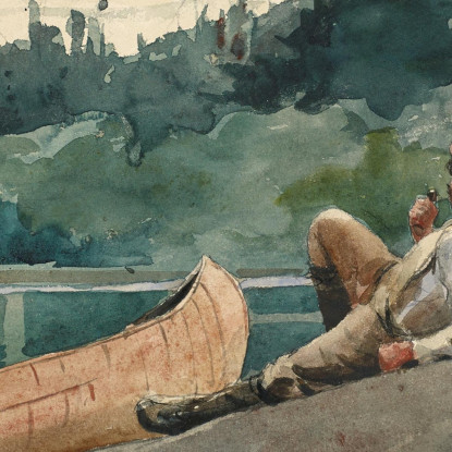 Der Führer Winslow Homer drucken auf leinwand