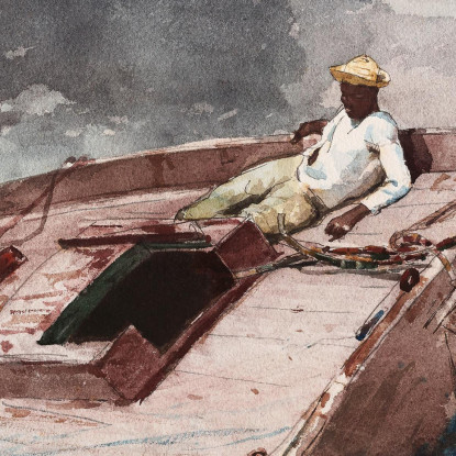 La Corrente Del Golfo Winslow Homer quadro stampato su tela