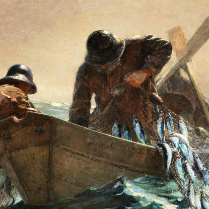 Le Filet À Hareng Winslow Homer tableau impression sur toile