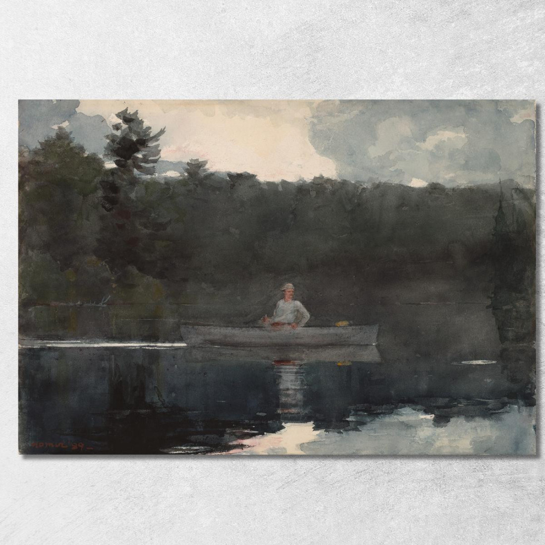Il Pescatore Solitario Winslow Homer quadro stampato su tela Il Pescatore Solitario Winslow Homer quadro stampato su tela