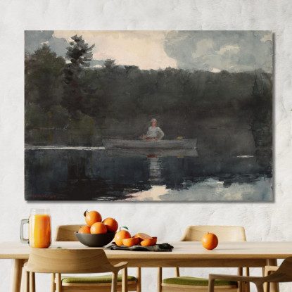 Il Pescatore Solitario Winslow Homer quadro stampato su tela
