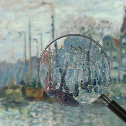 Zaandam La Diga 1874 Claude Monet mnt118 quadro stampato su tela