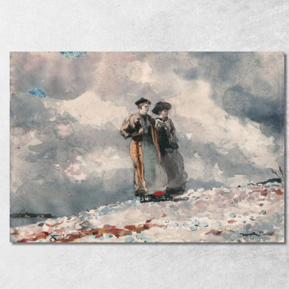 La Prospettiva Della Costa Del Maine Winslow Homer quadro stampato su tela