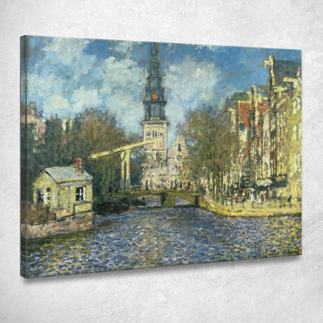 Zuiderkerk Ad Amsterdam 1874 Claude Monet mnt119 quadro stampato su tela Zuiderkerk Ad Amsterdam 1874 Claude Monet mnt119 quadro stampato su tela