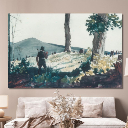 Le Pionnier Winslow Homer tableau impression sur toile