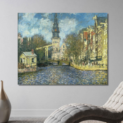 Zuiderkerk Ad Amsterdam 1874 Claude Monet mnt119 quadro stampato su tela