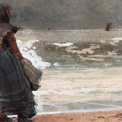 L'Observateur Tynemouth Winslow Homer tableau impression sur toile