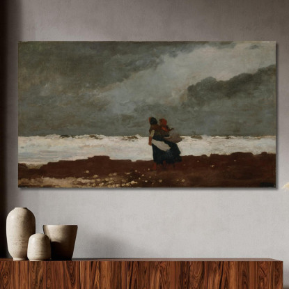 Two Figures By The Sea Winslow Homer canvas print