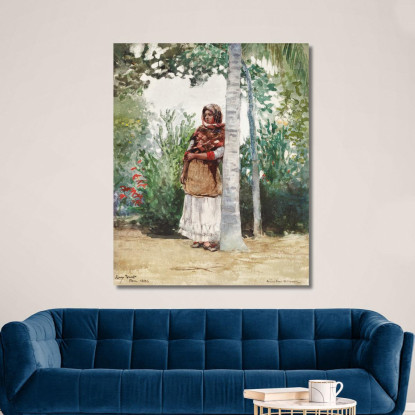 Unter Einer Palme Winslow Homer drucken auf leinwand