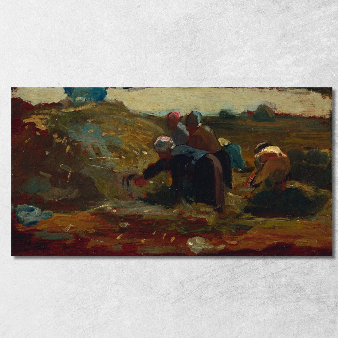 Femmes Travaillant Dans Un Champ Winslow Homer tableau impression sur toile Femmes Travaillant Dans Un Champ Winslow Homer tableau impression sur toile