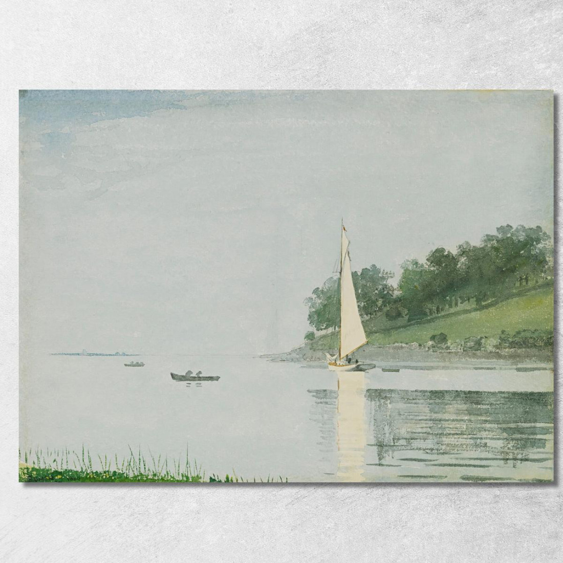 Yacht In Una Baia Gloucester Winslow Homer quadro stampato su tela