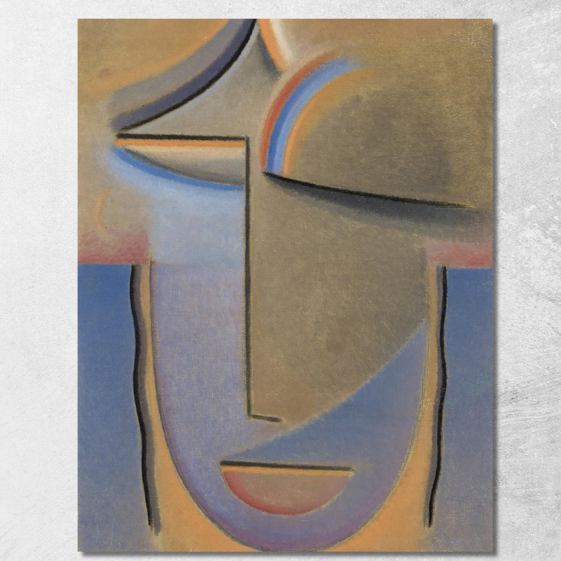 Serata Di Testa Astratta Alexej von Jawlensky avj3 quadro stampato su tela Serata Di Testa Astratta Alexej von Jawlensky avj3 quadro stampato su tela
