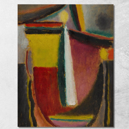 Testa Astratta Alexej von Jawlensky avj11 quadro stampato su tela