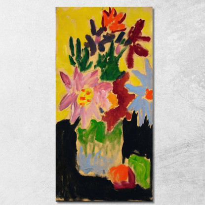 Fiori Colorati 2 Alexej von Jawlensky avj19 quadro stampato su tela