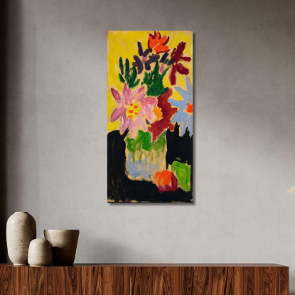 Fiori Colorati 2 Alexej von Jawlensky avj19 quadro stampato su tela