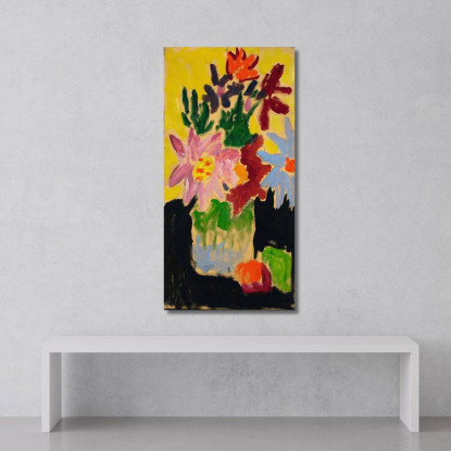 Fiori Colorati 2 Alexej von Jawlensky avj19 quadro stampato su tela