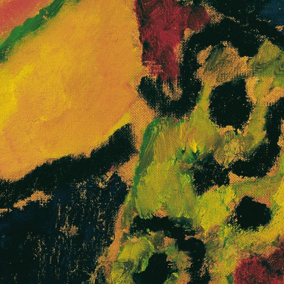 Signora Davanti A Uno Sfondo Blu Alexej von Jawlensky avj23 quadro stampato su tela