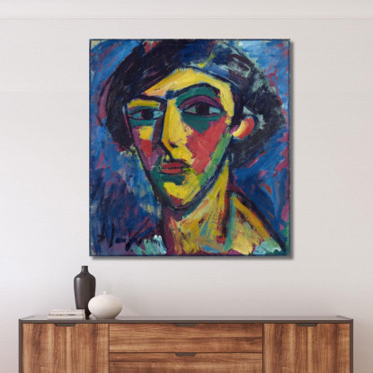 Capo Di Una Gioventù Alexej von Jawlensky avj40 quadro stampato su tela