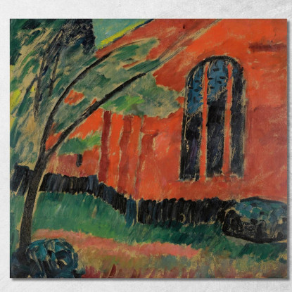 Chiesa A Prerow Chiesa A Prerow Alexej von Jawlensky avj45 quadro stampato su tela