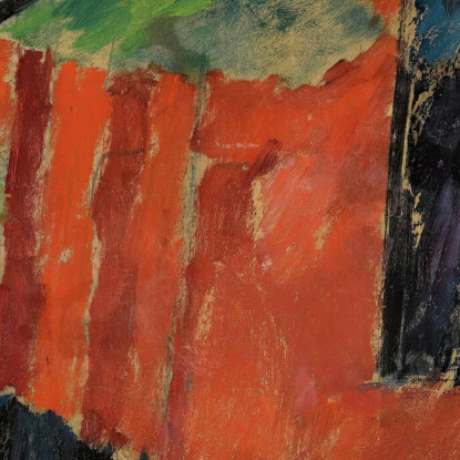 Chiesa A Prerow Chiesa A Prerow Alexej von Jawlensky avj45 quadro stampato su tela