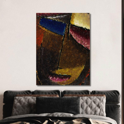 Piccola Testa Astratta Alexej von Jawlensky avj46 quadro stampato su tela