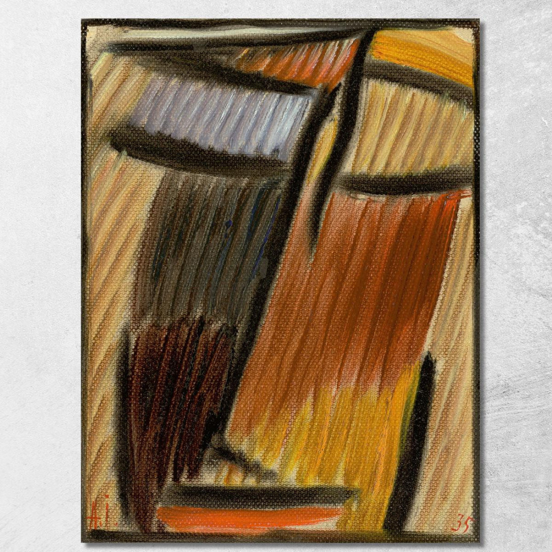 Meditazione 4 Alexej von Jawlensky avj56 quadro stampato su tela