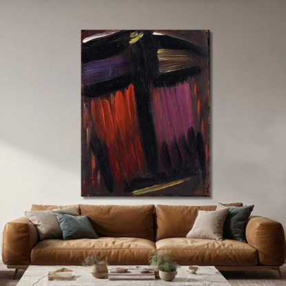 Meditazione Alexej von Jawlensky avj65 quadro stampato su tela