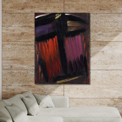 Meditazione Alexej von Jawlensky avj65 quadro stampato su tela