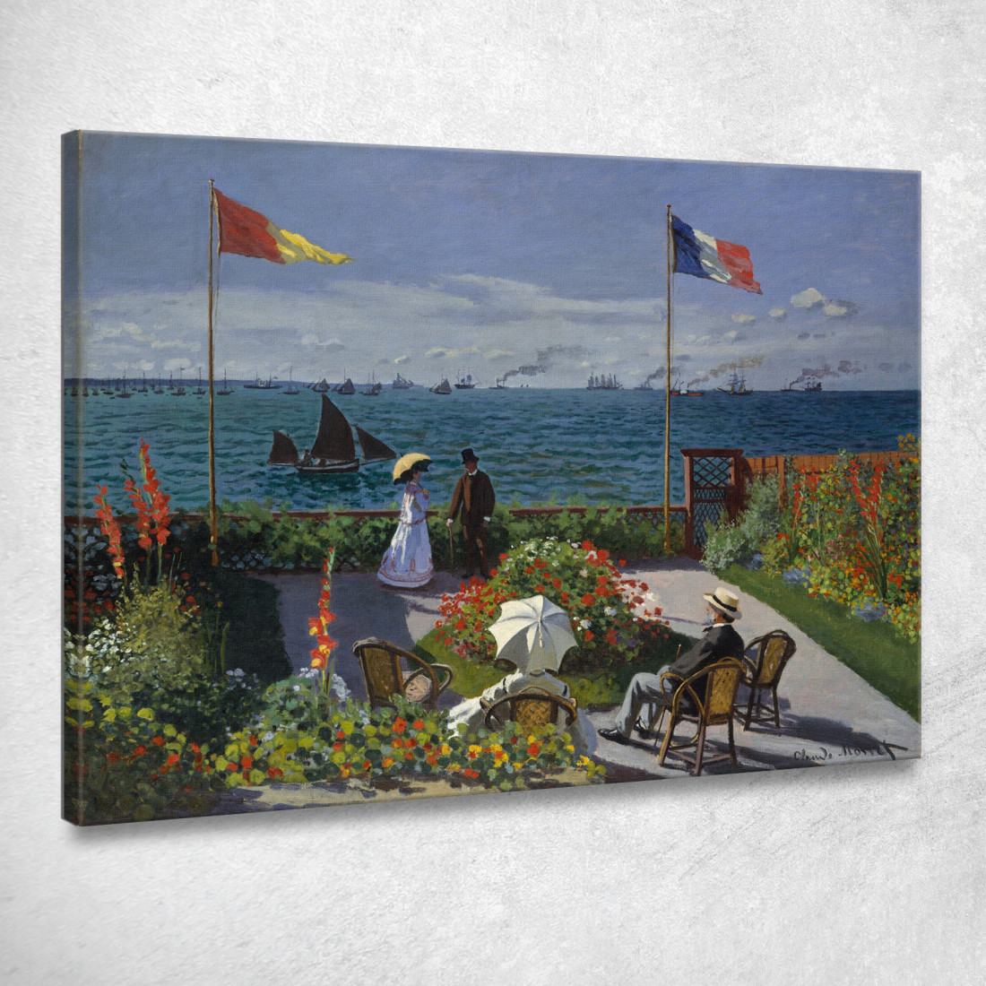 Giardino A Sainte-Adresse Claude Monet mnt133 quadro stampato su tela