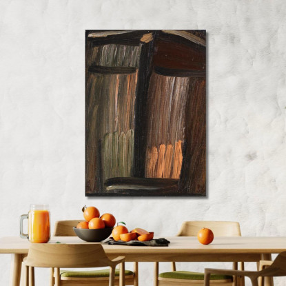 Meditazione Media Legata Alla Terra Alexej von Jawlensky avj68 quadro stampato su tela