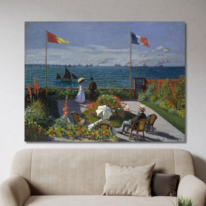 Giardino A Sainte-Adresse Claude Monet mnt133 quadro stampato su tela