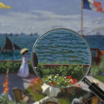 Giardino A Sainte-Adresse Claude Monet mnt133 quadro stampato su tela