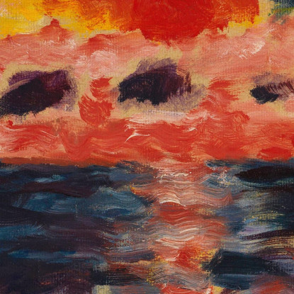 Tramonto Borkum Alexej von Jawlensky avj91 quadro stampato su tela