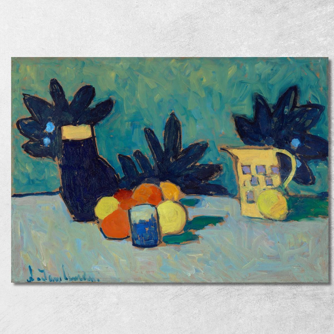 Natura Morta Con Frutta Alexej von Jawlensky avj97 quadro stampato su tela Natura Morta Con Frutta Alexej von Jawlensky avj97 quadro stampato su tela
