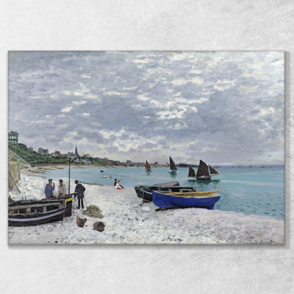 Spiaggia Di Sainte-Adresse Claude Monet mnt137 quadro stampato su tela