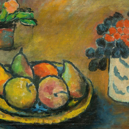 Natura Morta Con Pere E Mele Alexej von Jawlensky avj102 quadro stampato su tela