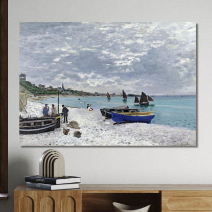 Spiaggia Di Sainte-Adresse Claude Monet mnt137 quadro stampato su tela