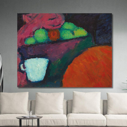 Natura Morta Con Tazza Alexej von Jawlensky avj104 quadro stampato su tela
