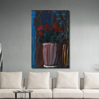 Natura Morta Ciclamino In Fiore Alexej von Jawlensky avj110 quadro stampato su tela