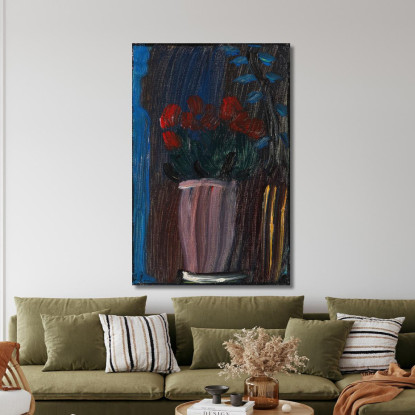 Natura Morta Ciclamino In Fiore Alexej von Jawlensky avj110 quadro stampato su tela